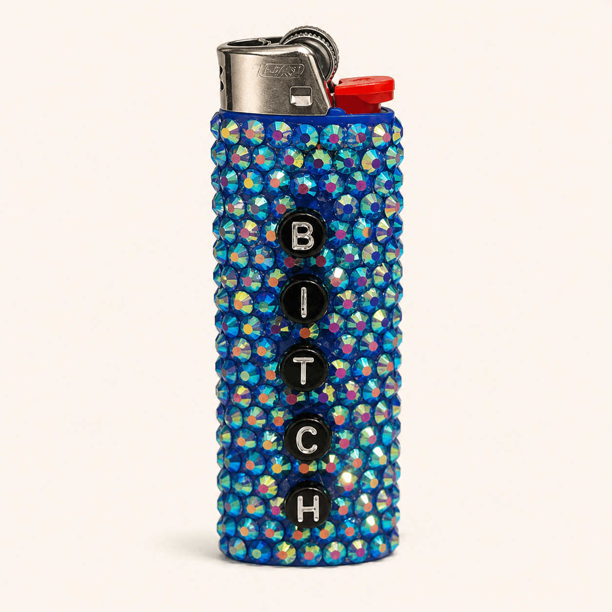 Blue Irradecent Bitch Lighter
