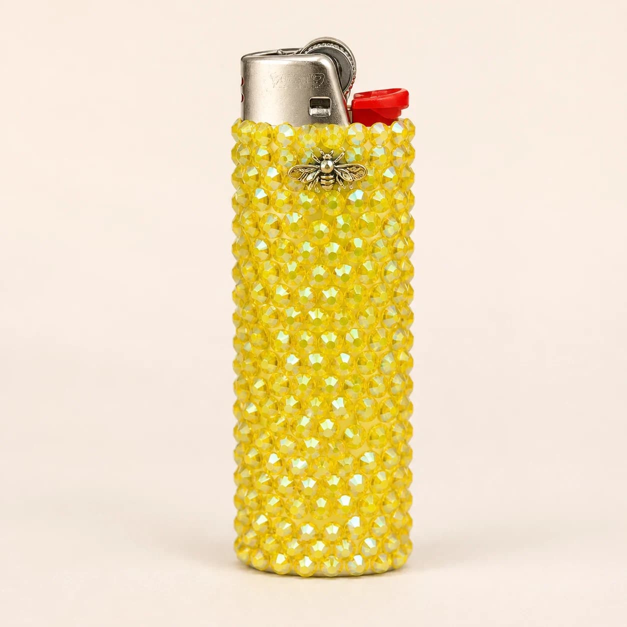 Golden Honey Bee Rhinestone Lighter