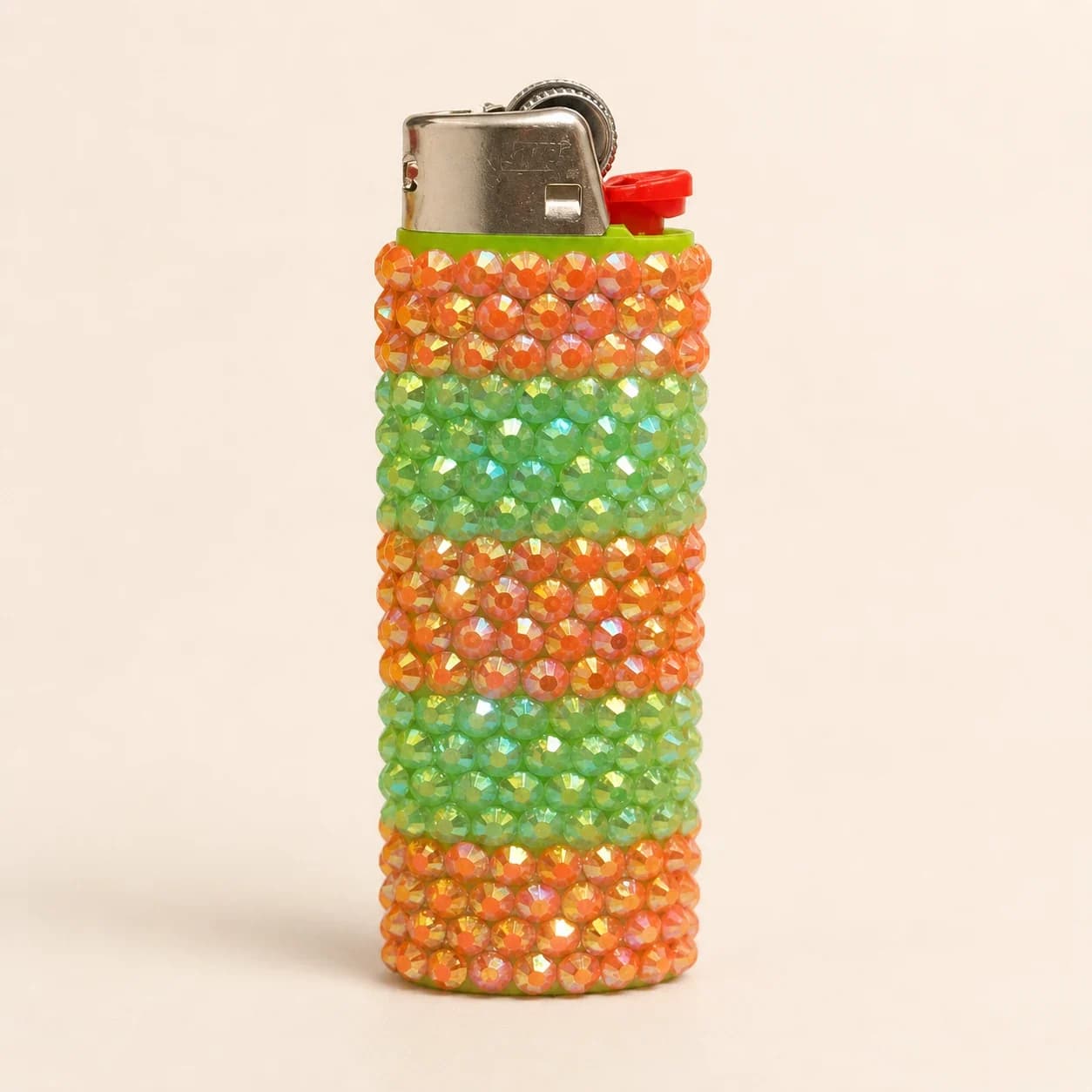 Citrus Stripe Beaded Lighter
