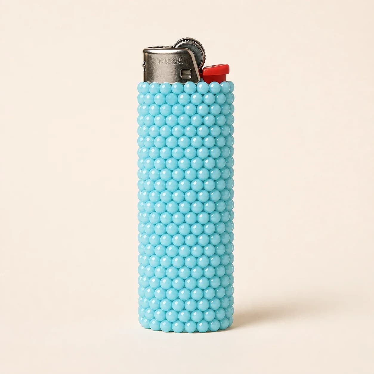 Powder Blue Beaded Lighter