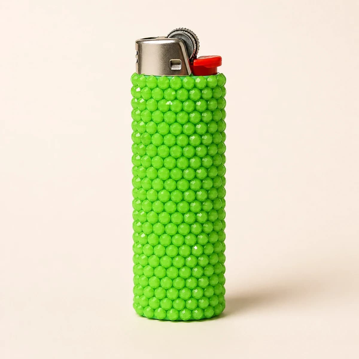 Neon Lime Beaded Lighter