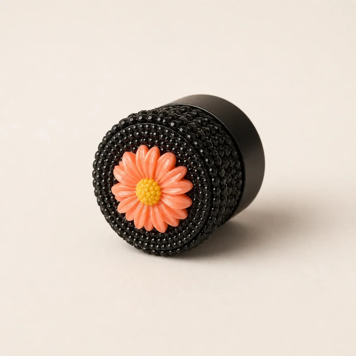 Midnight Coral Daisy Container